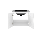 Modway Vitality 24" Bathroom Vanity - White/Black-8" Centerset Faucet Holes