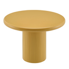 Modway Belmonte 45" Painted Wood Round Pedestal Dining Table - Mustard-Round Dining Table