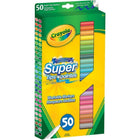 Crayola SuperTips Colouring Markers - 50 Pack-Fill colors to add precision and details to your drawings