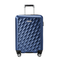 Ricardo Beverly Hills Melrose 21" Hardside Carry-on Luggage - Prussian Blue-Durable polycarbonate alloy exterior: Helps protect belongings from bumps, scratches, and the wear and tear of travel while maintaining a sleek hardside look