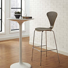 Modway Passage Dining Bar Stool - Walnut-Lacquered Plywood Seat