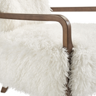 Modway Zinnia Faux Fur Accent Chair - White-8