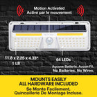 Bell + Howell Bionic XL Waterproof Motion Sensor LED Wall Light-Solar-powered - Bell + Howell bionic light is powered by the sun, it has built-in solar panel that absorbs energy from the sun all day giving it enough power to illuminate your backyard or driveway at night, so, you don't have to worry about your electric bills
