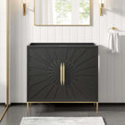 Modway Awaken 36" Bathroom Vanity Cabinet - Black-Sink Basin Not Included