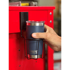 Gator Magnetics Single Magnetic Cup Holder - 25  lb Capacity - Black-Works Everywhere: Securely grips to a toolbox, storage cabinet, refrigerator, freezer, steel door, work bench, washer or dryer, steel vehicle, locker. and more!