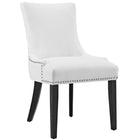 Modway Marquis Faux Leather Dining Chair - White - 4 Pack-Dense Foam Padding for Comfort