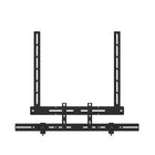 Kanto Universal Sound Bar Mounting Bracket - Wall and TV Mounting - Black-Compatible TV VESA width ranges from 100 - 600 mm