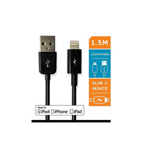 LOGiiX LGX-10951 Sync & Charge Jolt Lightning Cable, 1.5 M, Black-Compatible with iPhone 5, iPod touch 5G, iPod nano 7G, iPad mini and iPad 4G the LOGiiX Sync and Charge Cable can be used with both Macs and PC.