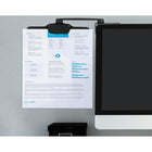 Mount-It! Monitor Copyholder Document Clip - Black-Swivel Arm 360° degrees for better viewing angle