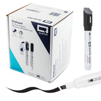 Quartet DryGuard Dry Erase Whiteboard Markers - Low Odour Ink - Chisel Tip - Black - Magnetic Cap with Built-in Eraser - 36 Count-Dryguard ink protection:Quartet markers are long-lasting. If left uncapped, DryGuard ink helps the marker recover when recapped for 24 hours