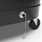 Permasteel 80 qt Rolling Cooler - Black-Four swivel caster wheels (two lockable)