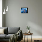 Frameworth Auston Matthews Toronto Maple Leafs PhotoGlass with Game-Used Net - 20" W x 16" H-Premium PhotoGlass display with authentic NHL game-used net embedded in frame
