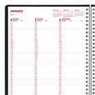Brownline 2027 DuraFlex Weekly Planner with Textured 2-Piece Poly Cover - 11" x 8-1/2" - Black-100% post-consumer recycled paper