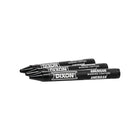 Dixon Industrial American Marking Crayons - 5" x 9/16" - Black - 12 Pack-Black