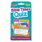 TREND Bible Times Quiz Challenge Cards -Discover the people, places, and things in the Bible's Old and New Testaments with these Challenge Cards.