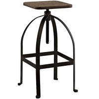 Modway Pointe Bar Stool - Brown-Laminated Bamboo Seat
