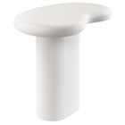 Modway Elowen Outdoor Side Table - White-Smooth Concrete Construction
