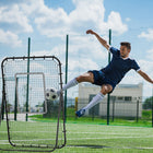 Soozier Volleyball Rebounder Net-Net attached by elastic cords
