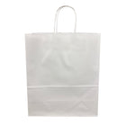 Staples White Shoppers - Lindsey - 10" x 5" x 13" - 250 Pack-Paper Weight: 60 lb.