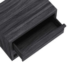 Manhattan Comfort Navis 26" Contemporary 2-Drawer Nightstand - Charcoal Grey-Available in three versatile finishes: Natural Oak, Charcoal Grey, and Whitewashed Oak to suit different décor styles