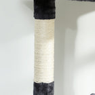 PawHut 79" Large Cat Tree Tower with Scratching Posts and Hammock - Dark Grey-Colour: Dark Grey 