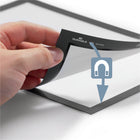 Durable Self-adhesive Repositionable Frames - 9"W x 12"H Frame for 8.5"W x 11"H Insert - Black - 2 Pack-2 Pack