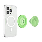 Popsockets PopGrip for MagSafe with Adapter Ring - Curves Matcha Dew-Functions as a convenient stand so you can watch videos on the fly