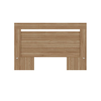 Nexera Malibu Headboard - Full Size - Brown Oak-Modern style: Enhance your bedroom decor with a contemporary headboard with clean lines and a minimalist design