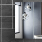 HOMCOM Medicine Cabinet with Mirror, Doors and Shelf - White-Overall Dimension: 23.6" W x 4.7" D x 21.7" H (60 x 12 x 55 cm)  