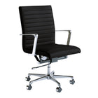 Nightingale Amalfi Mid Back Conference Tilt Lock Chair - Black-High-density, high-resiliency seat and back foam for comfort and support