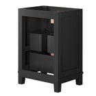 Modway Dixie 24" Solid Wood Bathroom Vanity Cabinet - Black-Sink Basin And Fixtures Not Included
