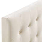 Modway Emily Stain-Resistant Performance Velvet Queen Size Headboard - Alabaster-7