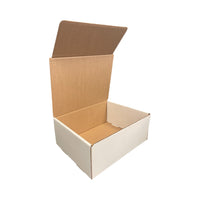Abbey Literature Mailers - 12-1/8" x 9-1/4" x 5" - White - 50 Pack-Dimensions: 12-1/8" W x 9-1/4" L x 5" H