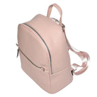Nicci Backpack with Front Zipper Pocket - Blush-Top handle drop