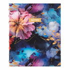 Blueline NotePro Fashion Collection Hardcover Notebook - 9-1/4" x 7-1/4" - Midnight Floral-Gold twin-wire binding
