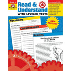 Evan-Moor "Read and Understand With Levelled Texts" Resource Book (EMC3444) - Grade 4-Age group and grade: Ages 9 - 10 years and grade 4th