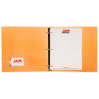 JAM Paper Plastic 2" 3-Ring Binder - Orange -Quantity: Sold Individually, Made to be long lasting and resist tearing or bending, easy to clean