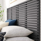 Modway Render Wall Mount King Headboard - Charcoal-Wall-Mount Design