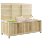 Outsunny 45 Gallon Wooden Storage Box - Patio Deck Box Bench-172 litre capacity, a large inner storage space
