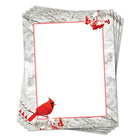 Geographics Winter Cardinal Letterhead - Red Foil - 8.5" W x 11" H - 40 Pack-Letter: 8-1/2" W x 11" H
