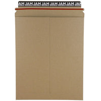 JAM Paper Photo Mailer Stiff Envelopes, Self Adhesive Closure, 9.75 x 12.25, Brown Kraft Recycled, 20 Pack (8866642g)-Brown