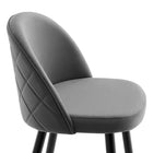 Modway Cordial Performance Velvet Bar Stools - Gray - Set of 2-9
