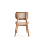 Manhattan Comfort Versailles 18.5" Industry Chic Dining Chair - Nature - Set of 4-Delivered to you Fully Assembled! No Assembly Required