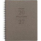 AT-A-GLANCE 2027 Signature Weekly/Monthly Planner - 11" H x 8-3/8" W - Grey - Bilingual-13 months: January 2027 - January 2028