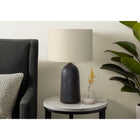 Monarch Specialties 27" H Contemporary Table Lamp - Black Ceramic / Beige Shade-Equipped with a convenient 3-way switch for a 3-way bulb up to 100W (not included), this lamp allows you to customize your ambiance, effortlessly transitioning from subtle illumination to brightening your space