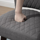 HOMCOM Swivel Bar Stools with Rubber Wood Legs and Footrests - Dark Grey - 2 Pack-The pads on its feet protect the floor from scratches
