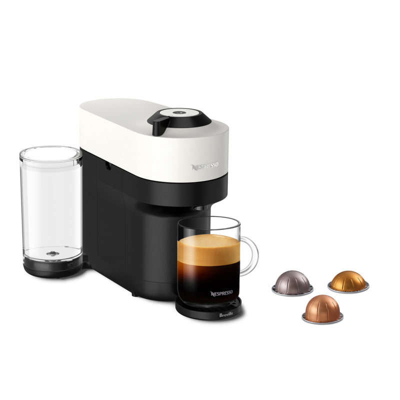 Nespresso Vertuo Pop+ ホワイト 専用カップ付き Nespresso Vertuo Pop+ Coffee Pod Machine by Breville - Coconut