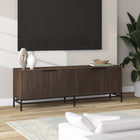 Hudson&Canal Montello TV Stand for TV's up to 78" - Alder Brown-Features easy assembly