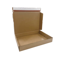 Reliabag Self Seal Corrugated Literature Mailer Boxes - 14" L x 10" W x 2" H - Kraft - 40 Pack-Lightweight, Eco-friendly, Sustainable and Sturdy