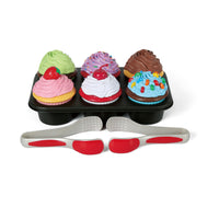 Popular Playthings Magnetic Bake & Play Cupcakes-Magnetic Cupcakes & Frosting: Easily mix and match pieces for endless creative combinations.